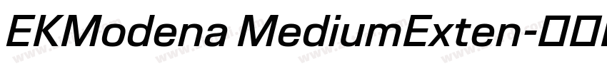 EKModena MediumExten字体转换